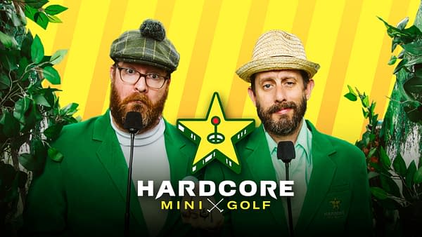 Geoff Ramsey and Jack Pattillo are ready for Hardcore Mini Golf, courtesy of Rooster Teeth.