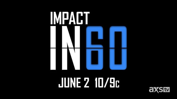 The logo for Impact in 60 on AXS TV