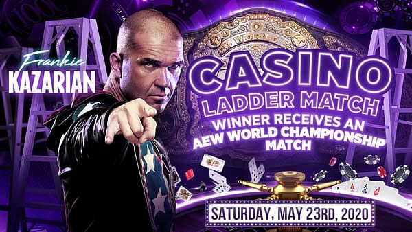Frankie Kazarian is the latest wrestler announced for the Casino Ladder Match at AEW Double or Nothing