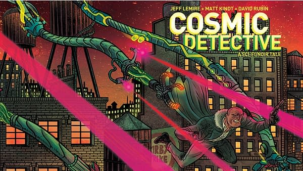 Lemire, Kindt and Rubín Add Playing Cards to Cosmic Detective OGN. 