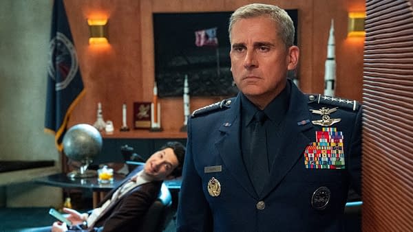 Steve Carell's Space Force blasts off in May, courtesy of Netflix.