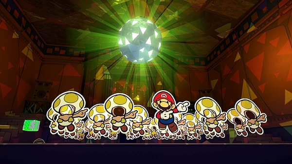 Get your disco on with Paper Mario: The Origami King, courtesy of Nintendo.