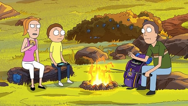 S'Mores isn't working on Summer on Rick and Morty, courtesy of Adult Swim.