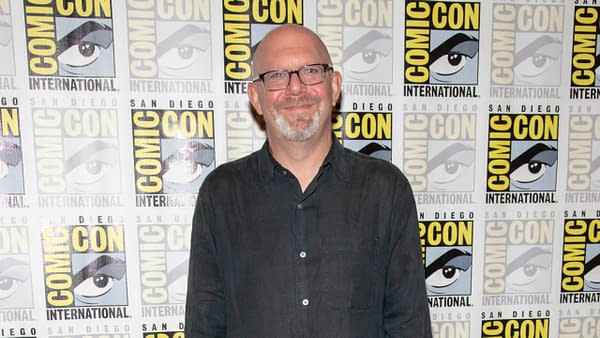 Marc Guggenheim attends 2019 Comic-Con International CW's "Arrow" at Hilton Bayfront, San Diego, California on July 20 2019. Editorial credit: Eugene Powers / Shutterstock.com