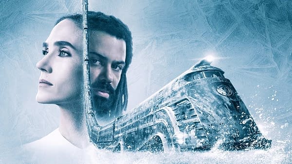 Jennifer Connelly and Daveed Diggs star in Snowpiercer, courtesy of TNT.