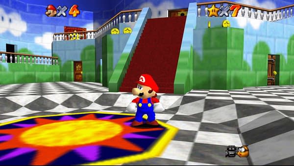 Super Mario 64 PC is a cleaned-up HD version of the original 1996 classic.