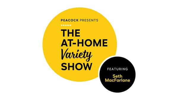 Here's a look at the logo for Seth MacFarlane's The At-Home Variety Show, courtesy of Peacock.
