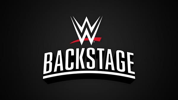 The official logo for WWE Backstage.