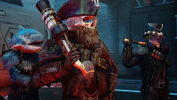 Three character from Killing Floor 2: Perilous Plunder in their summer skins.