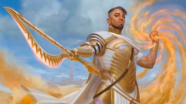 The artwork for Basri Ket, a new planeswalker from the ancient, practically-dead plane of Amonkhet. Basri is illustrated by Kieran Yanner.