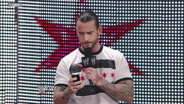 CM Punk, master of social media [Screencap from WWE Broadcast]