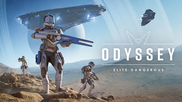 Key art for Elite Dangerous: Odyssey, by Frontier Developments. Out early 2021.