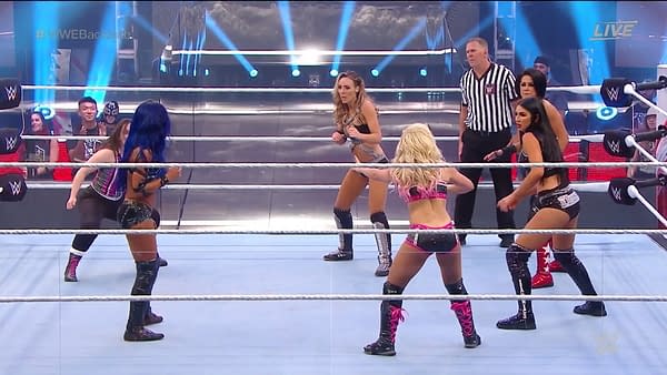 Women's Tag Team Title Triple Threat Match: WWE Backlash Live Report (WWE)