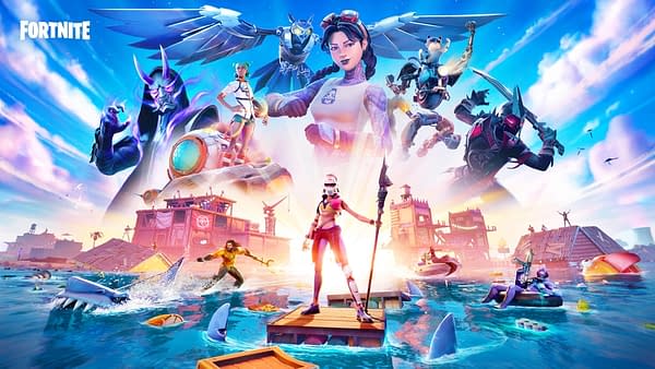 Chapter 2 Season 3 for Fortnite throws you into the water. We hope you can swim! Courtesy of Epic Games.