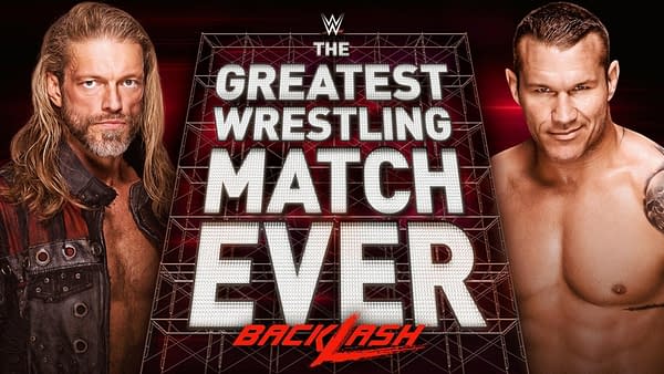 The match graphic for The Greatest Wrestling Match Ever happening at WWE Backlash