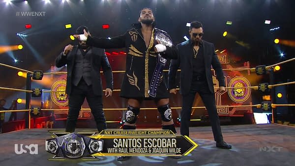 Santos Escobar appears on WWE NXT