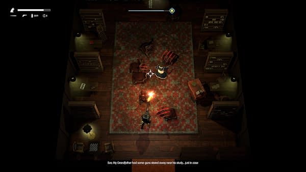 A screenshot featuring gameplay from One Shell Straight To Hell by Feademic and Shotgun With Glitters.