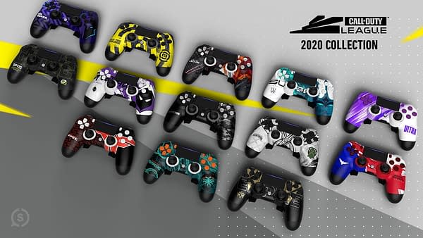 A look at the complete set of COD League controllers, courtesy of SCUF Gaming.