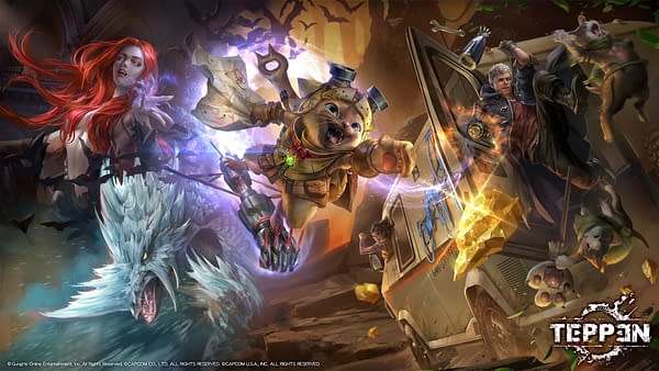 Felyne jumps into the fray in TEPPEN, courtesy of GungHo Online.