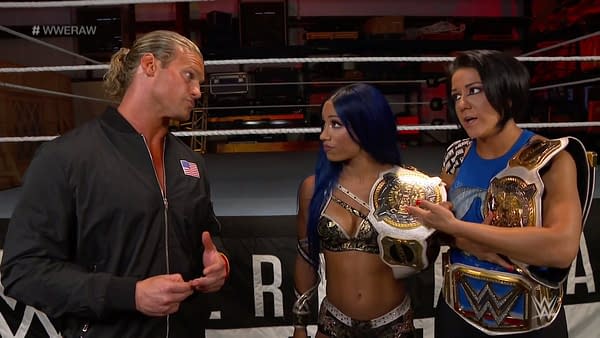 Not even Sasha Banks and Bayley believe Dolph Ziggler's not a jobber to the stars.