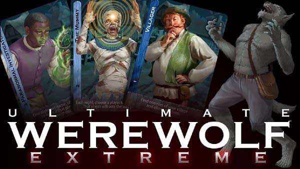 The header for Bezier Games' upcoming Kickstarter project, Ultimate Werewolf Extreme.