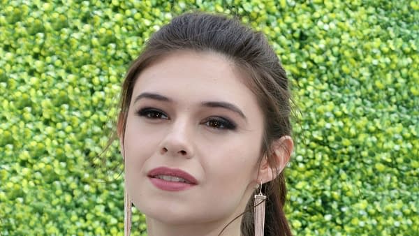 Nicole Maines at the CW Network's Fall Launch Event at the Warner Brothers Studios on October 14, 2018 in Burbank, CA. Editorial credit: Kathy Hutchins / Shutterstock.com.