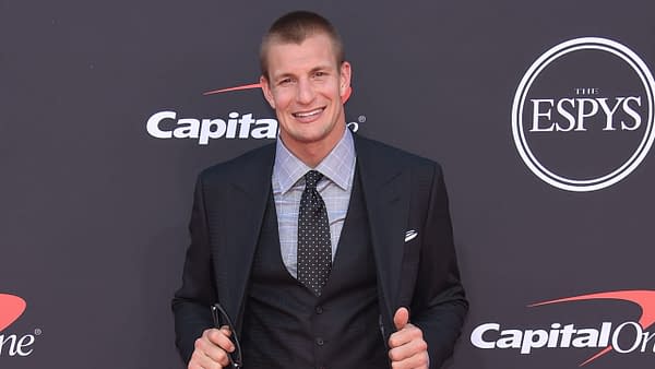 Rob Gronkowski arrives to ESPY Awards 2019 on July 10, 2019 in Hollywood, CA. Editorial credit: DFree / Shutterstock.com