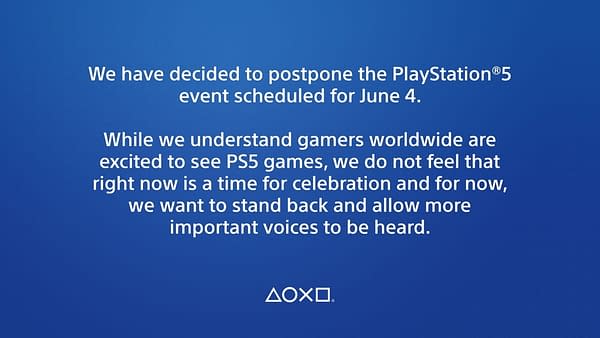 Sony Postpones PlayStation 5 Game Reveal Event