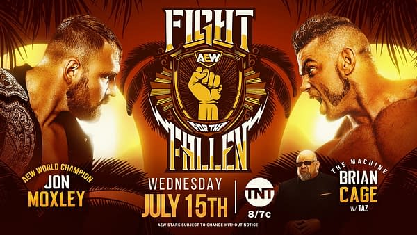 Jon Moxley vs. Brian Cage is now the main event of Fight for the Fallen (Image: AEW)