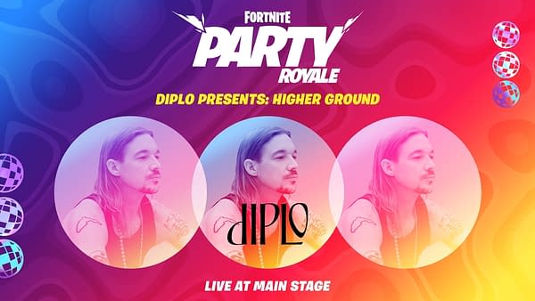 Diplo takes the stage one last time in Party Royale, courtesy of Epic Games.