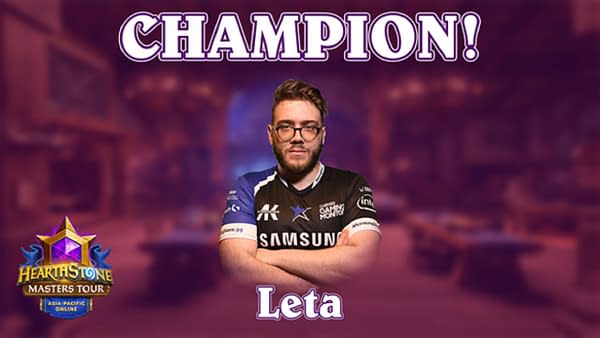 Leta takes the title, the first Italian player to win it all in the Masters Tour, courtesy of Blizzard.