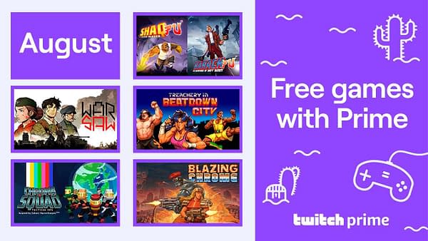 A look at what Twitch is offering with Free Games With Prime in August 2020.