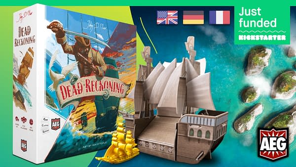 A display of pride from Alderac Entertainment Group for having seen their upcoming board game, Dead Reckoning, be funded in just fifteen minutes on Kickstarter.