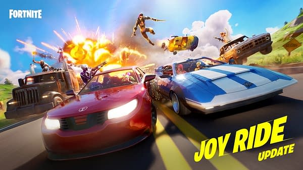 Enjoy battling with cars in Fortnite, courtesy of Epic Games.