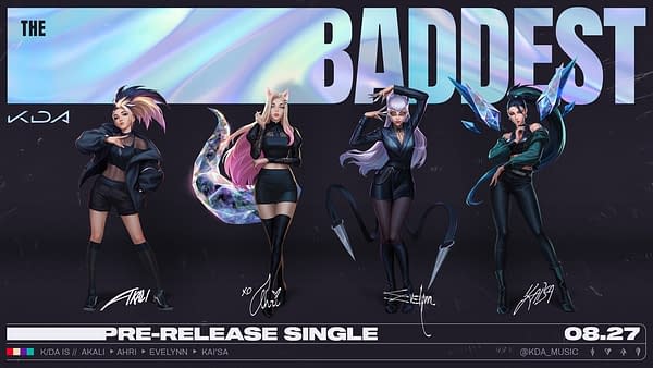A look at the promo art for THE BADDEST, courtesy of Riot Games.