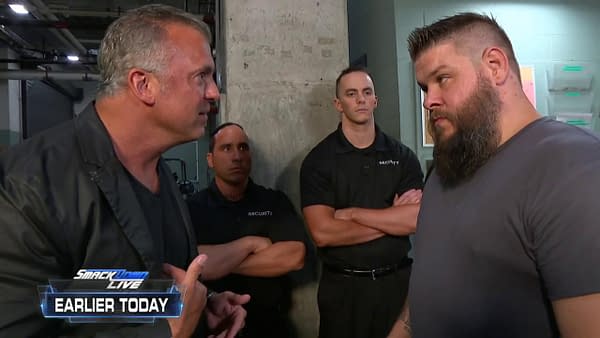 The face of a new generation, Shane McMahon, appears on WWE Smackdown with Kevin Owens.