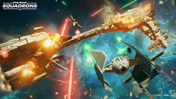 Take on the role of a pilot on both sides of the fight, courtesy of Electronic Arts.