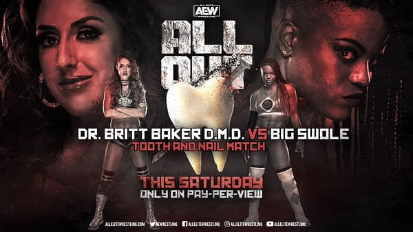 Britt Baker vs. Big Swole will now take place on the main card of AEW All Out