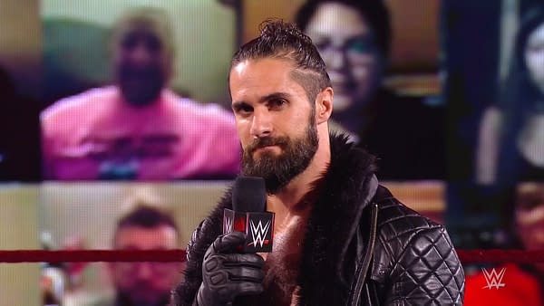 Seth Rollins plays the role of a concerned Maury Povich on WWE Monday Night Raw