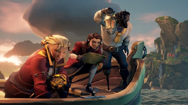 Always searching for treasure or things connected to treasure in Sea Of Thieves, courtesy of Rare.