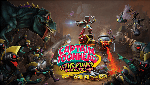 Fight your way through the insane monsters of Captain Toonhead Vs The Punks From Outer Space, courtesy of Teravision Games.