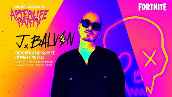 Catch J Balvin on Halloween night for a special show, courtesy of Epic Games.