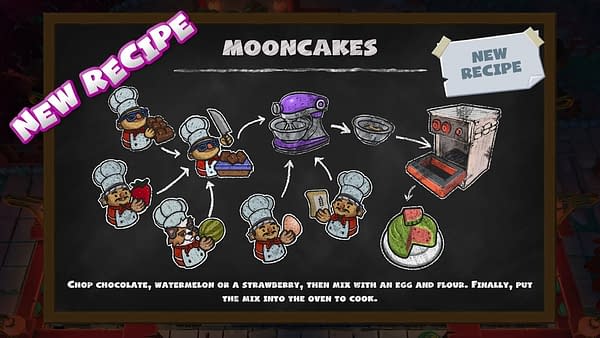 A look at the new Overcooked 2 recipe for Mooncakes, courtesy of Team17.