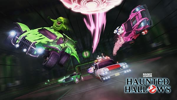 Who you gonna call... for some Rocket League? Courtesy of Psyonix.