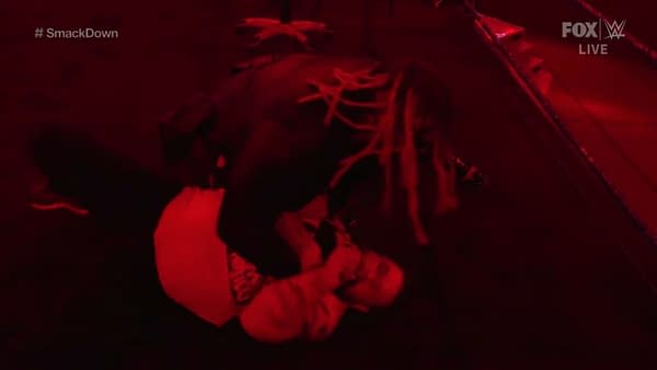 The Fiend Bray Wyatt attacks Kevin Owens on Smackdown, earning an invitation to appear on Monday Night Raw