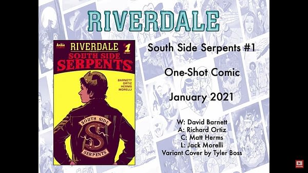 South Side Serpents #1 From Archie Comics in January