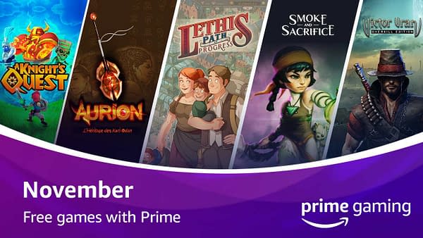 A look at the free games with Prime Gaming for November 2020, courtesy of Twitch.