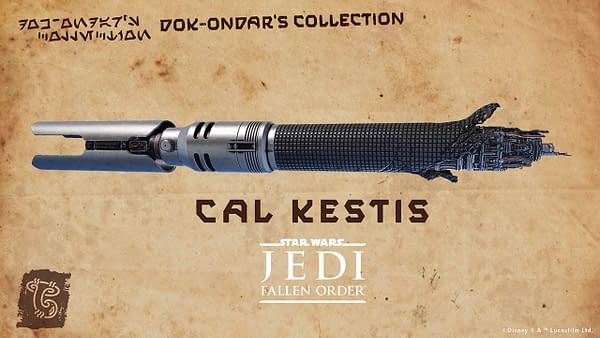 Star Wars Jedi: Fallen Order Cal Kestis Lightsaber Coming Soon