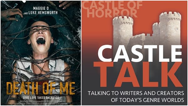 Death of Me poster and Castle Talk logo used by permission