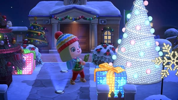 All I want for Christmas is you... and a tree, and presents, and a new home, and how many bells will this cost? Courtesy of Nintendo.